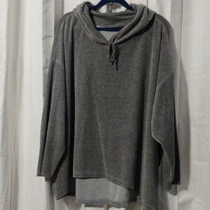 Sumptuous velour hoodie